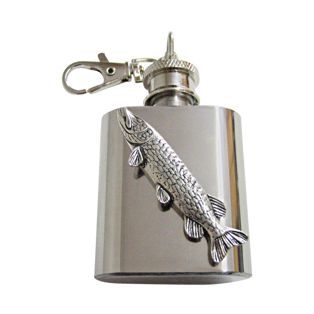 Pike Fish Keychain Flask
